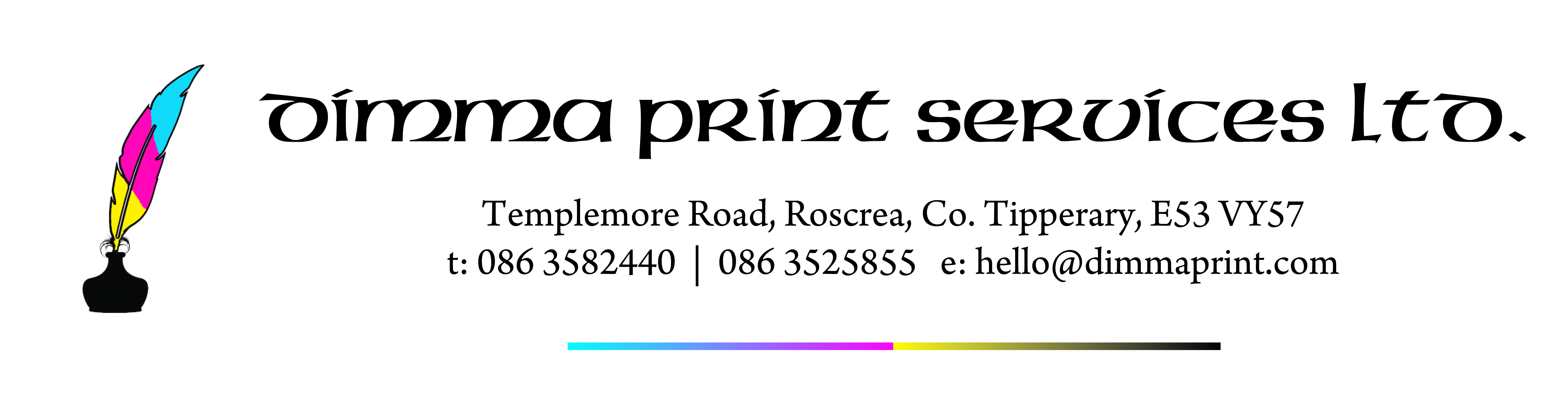 Dimma Print Logo Banner